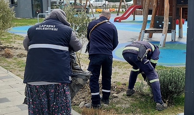 Lapseki'de çalışmalar aralıksız sürüyor