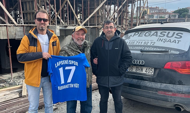 Lapseki Spor Kulübü Burhanettin Yiğit’i ziyaret etti