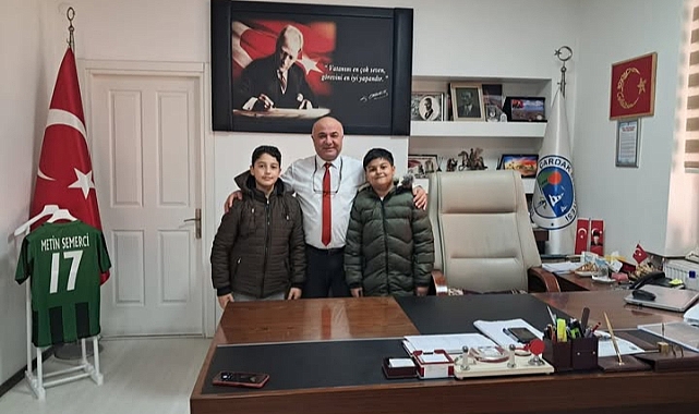 Öğrencilerden Metin Semerci'ye ziyaret