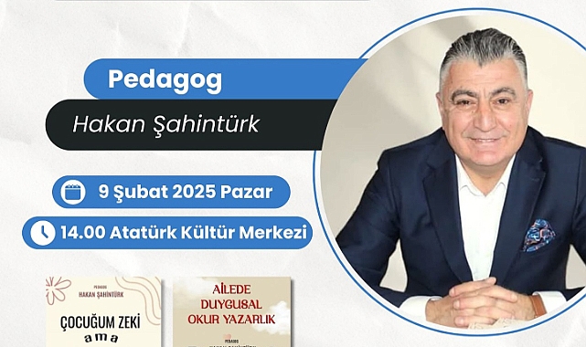 Pedagog Hakan Şahintürk Biga’da okurlarıyla buluşuyor