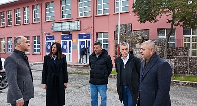 Sosyal Bilimler Lisesi binasının durumu incelendi