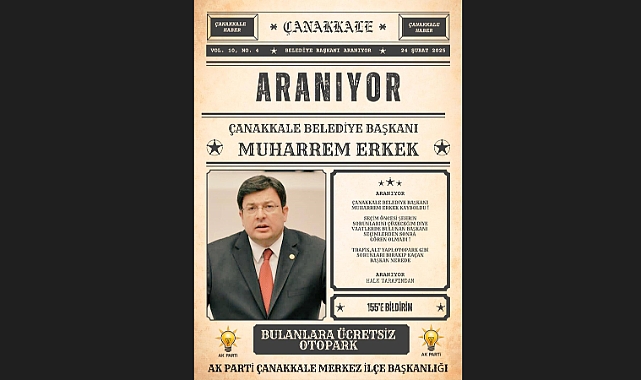 Yazıyor Muharrem Erkek'in arandığı yazıyor