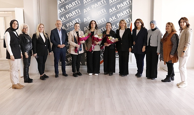 AK Parti Kadın Kolları MKYK üyelerinden Çanakkale İl Başkanlığı'na ziyaret