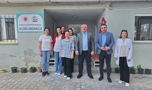 Başkan Oruçoğlu'ndan sabun yapım kursuna ziyaret