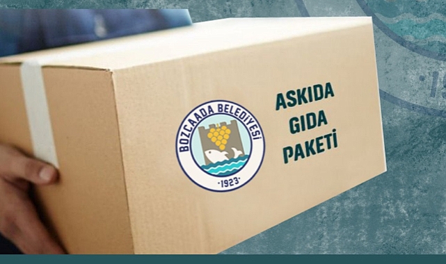 Bozcaada Belediyesi’nden ihtiyaç sahiplerine gıda kolisi desteği