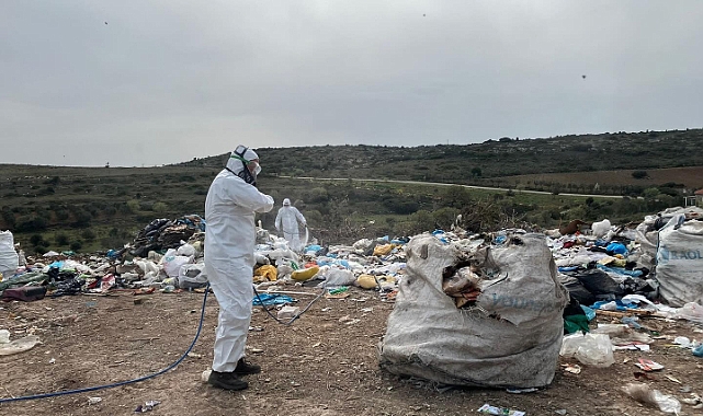 Bozcaada'da vektörlerle mücadele çalışmaları