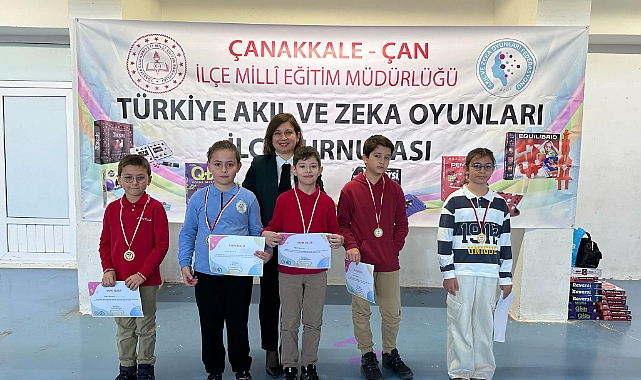 Çan Atatürk İlkokulu'ndan Akıl ve Zeka Oyunları İlçe Turnuvasında büyük başarı