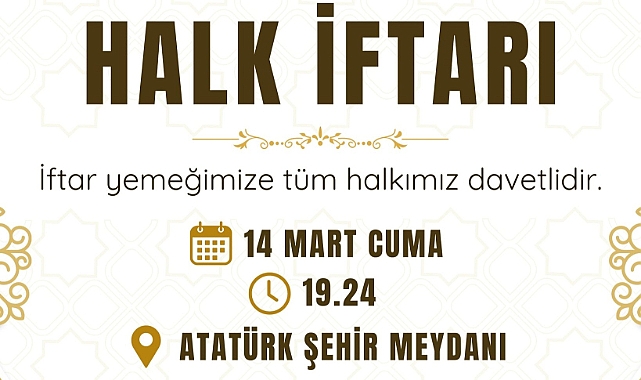 Çan Belediyesi'nden Halk İftarı