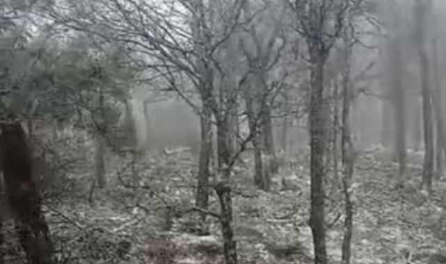 Çanakkale'de kar yağışı başladı!