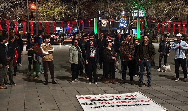 Çanakkale’de öğrencilerden Ekrem İmamoğlu protestosu 9. gününde devam etti