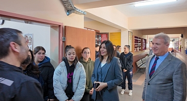 Çanakkale Milli Eğitim Müdürü'nden  Hasan Ali Yücel Anadolu Lisesi'ne ziyaret