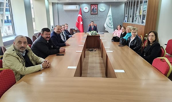 Çanakkale Şehit ve Gaziler Derneği'nden DSİ 252. Şube Müdürlüğüne ziyaret