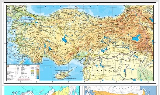 Ders kitapları için yeni haritalar yayımlandı