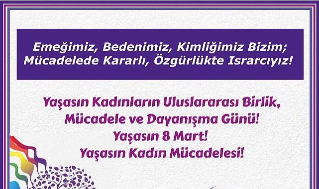 Eğitim-Sen Çanakkale Şubesi'nden 8 Mart Açıklaması: “Kadınlar Örgütlendiğinde Dünya Değişir”