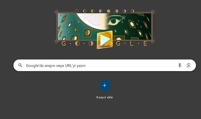 Google'dan Yarım Ay Temalı Doodle: Yarım Ay'a karşı bilgilerinizi test edin!
