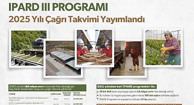 IPARD III programı 2025 yılı çağrı takvimi açıklandı!