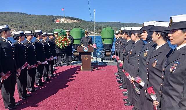 Kadın Denizciler TCG Nusret Gemisi ile Çanakkale Boğazı'nda seyir gerçekleştirdi