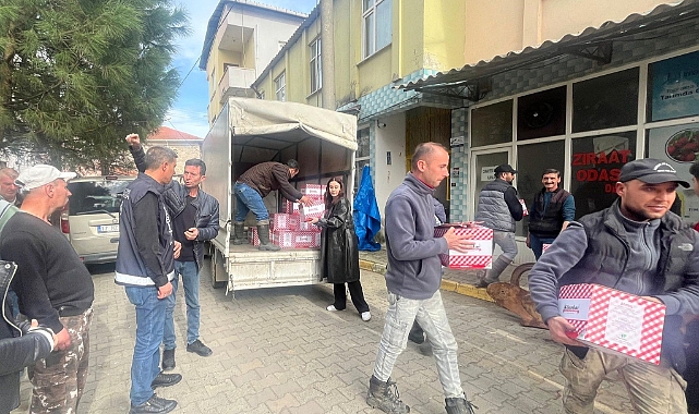 Kalkım Belediyesi'nden personele gıda kolisi