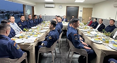 Kaymakam Salih Sak, Sahil Güvenlik personeliyle iftarda buluştu