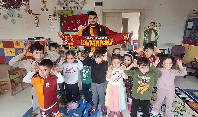 Lapseki’de minik taraftarın hayali gerçek oldu