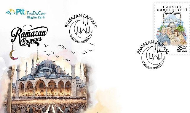 PTT'den Ramazan Bayramı'na özel anma pulu ve ilk gün zarfı!