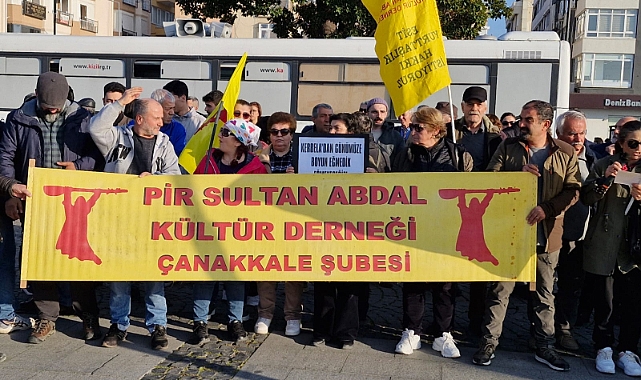 Suriye'de Alevilere yönelik katliamlar Çanakkale'de protesto edildi