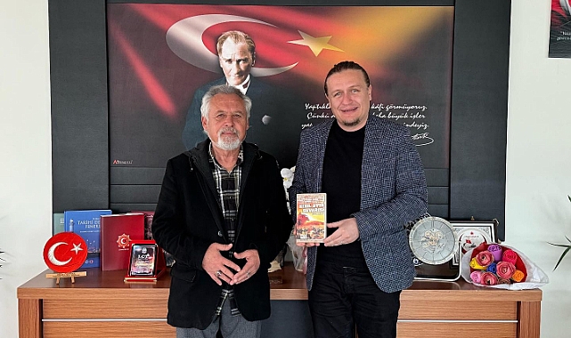 Yazar Hasan Erdem'den Başkan Öztürk'e ziyaret
