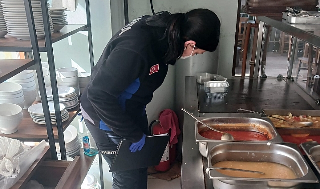 Zabıta ekipleri restoranları denetledi