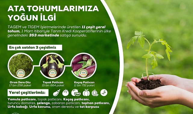 Ata tohumları vatandaşlarla buluştu!