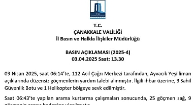 Ayvacık açıklarında batan botta ölü sayısı 9'a yükseldi