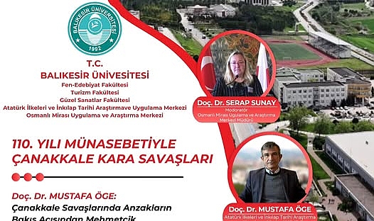 Balıkesir Üniversitesi’nde “Çanakkale Kara Savaşları” paneli düzenlenecek