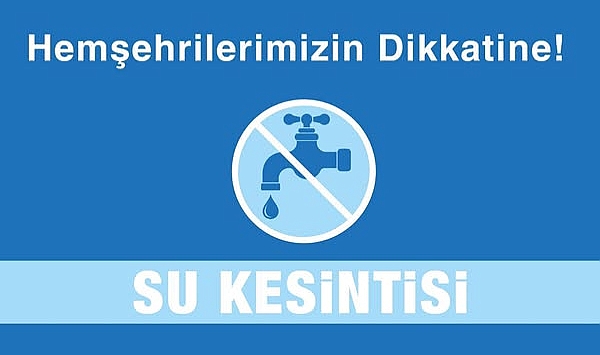 Barbaros, Dardanos ve Güzelyalı’da sular 23.00'te gelecek