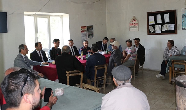 Bayramiç Kaymakamı Emrah Bütün'den köy ziyaretleri