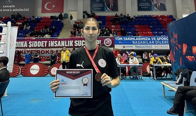 Biga'nın gururu Şevval Köse Türkiye üçüncüsü oldu