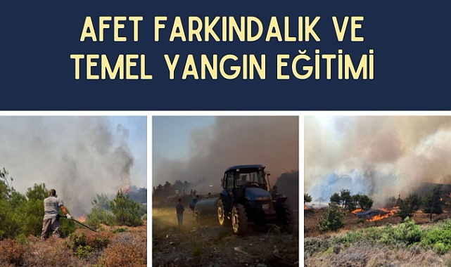 Bozcaada’da AFAD’dan afet farkındalık ve yangın eğitimi