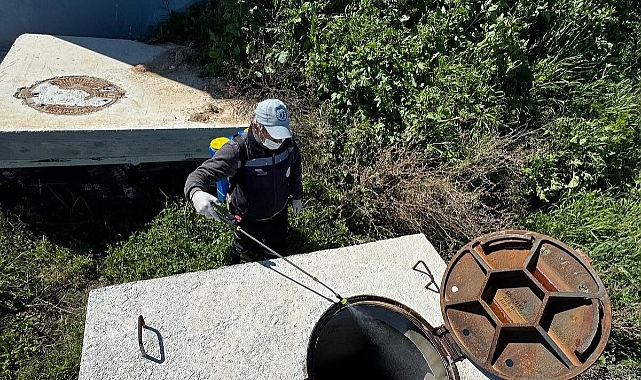 Bozcaada'da depolar ilaçlandı