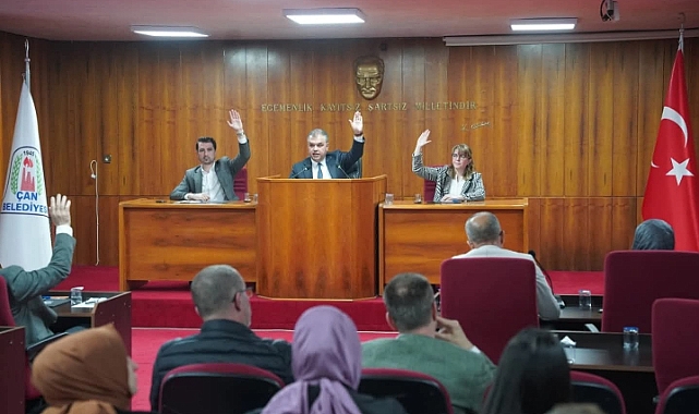 Çan Belediyesi Nisan ayı olağan meclis toplantısı gerçekleşti