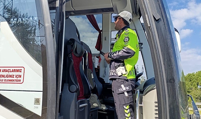 Çanakkale'de bayram tatili boyunca otobüs denetimleri sıkılaştırıldı