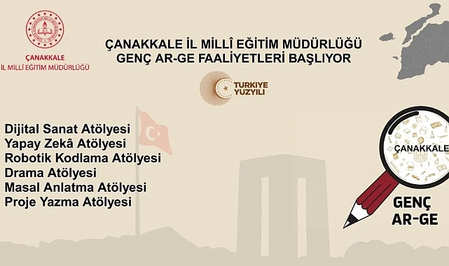 Çanakkale’de Genç Ar-Ge etkinlikleri başlıyor