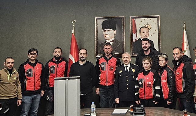 Çanakkale Motosiklet Derneği’nden İl Emniyet Müdürlüğü'ne ziyaret