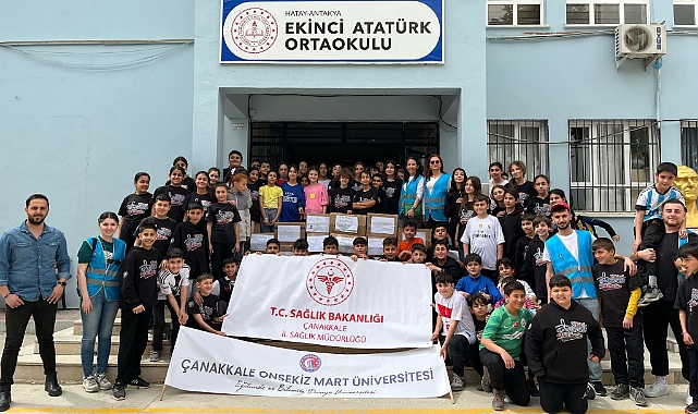 ÇOMÜ Hatay ekibi birinci gün çalışmalarını tamamladı