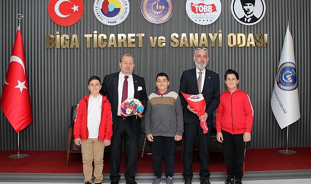 Genç girişimcilerden Biga TSO’ya ziyaret