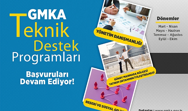 GMKA Teknik Destek Programları başvuruları devam ediyor