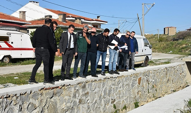Gökçeada'da taşkın kontrol çalışmaları yerinde incelendi