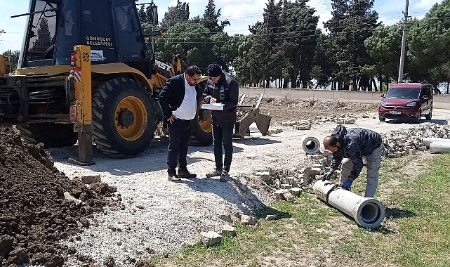 Gümüşçay'da mezarlık mevkiinde hummalı çalışma