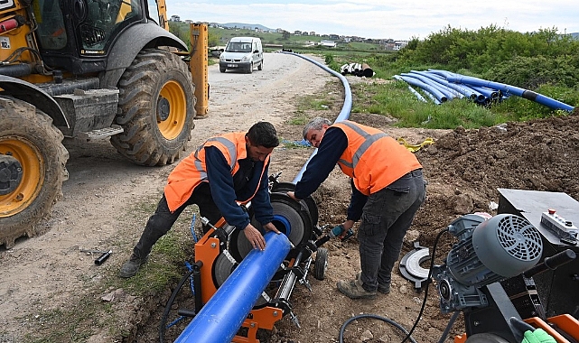 Kalafat yolu üzerindeki içme suyu hattı yenileniyor