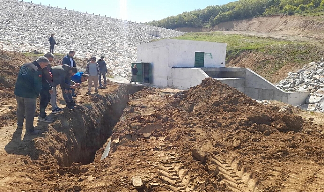 Lapseki Güreci Göleti’nde geçici kabul işlemleri tamamlandı
