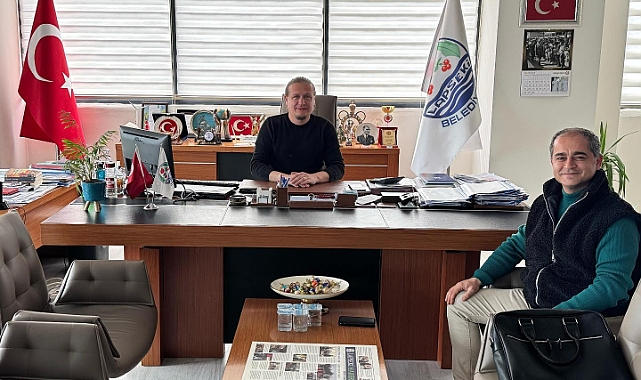Muhtar Serhat Çalışkan'dan Başkan Atilla Öztürk'e ziyaret