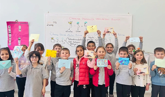 Öğrencilerden mektup dostluğu