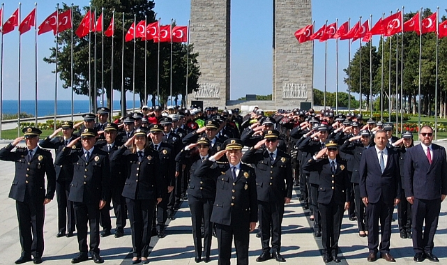 Polis Haftası’nda Çanakkale Şehitler Abidesi’nde anlamlı ziyaret